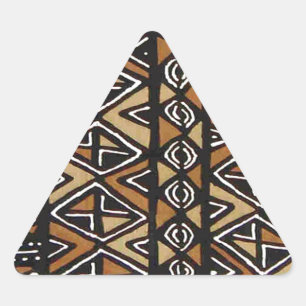 Sticker Triangulaire Conception tribale africaine