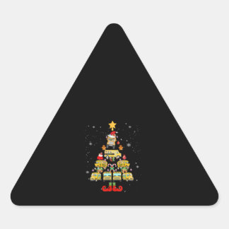Sticker Triangulaire Conducteur de bus scolaire Cadeau d'arbre de Noël