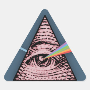 Sticker Triangulaire Conjunctivitis Illuminatis