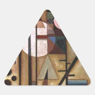 Sticker Triangulaire Construction adoucie Kandinsky