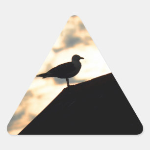 Sticker Triangulaire Coucher de soleil de Sea Gull