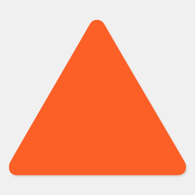 Sticker Triangulaire couleur orange rouge (Devant)