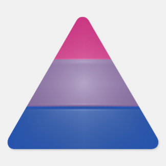 Sticker Triangulaire Couleurs Bi Pride