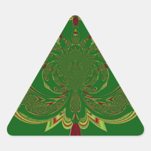 Sticker Triangulaire Couronne verte