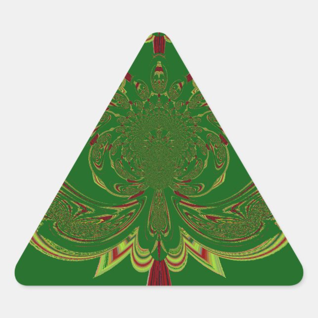 Sticker Triangulaire Couronne verte (Devant)