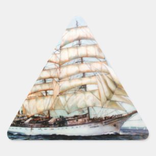 Sticker Triangulaire Course des Grands Navires Regata Cutty Sark/Cutty 
