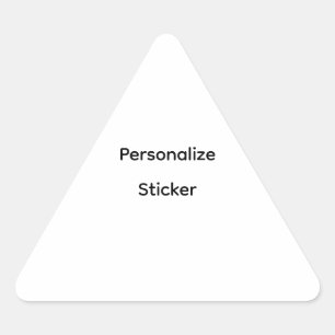 Sticker Triangulaire Créez Votre Propre Promotion de Marque Simple 