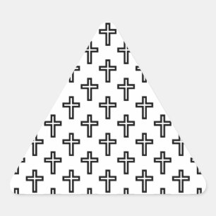 Sticker Triangulaire Croix chrétienne