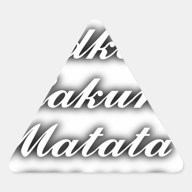 Sticker Triangulaire Cupcakes Vodka Hakuna Matata FUNNY (Devant)
