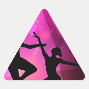 Sticker Triangulaire Danseurs de ballet