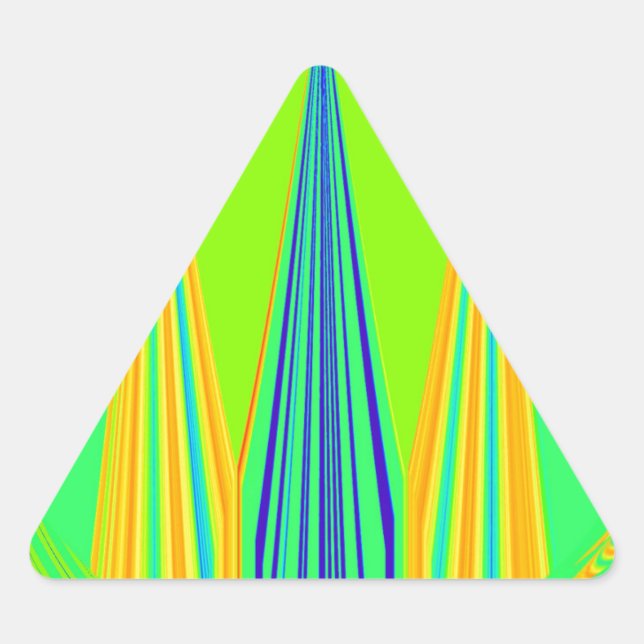 Sticker Triangulaire Design géométrique Edgy (Devant)