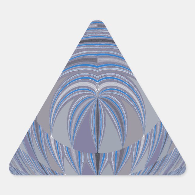 Sticker Triangulaire Design sans couture du grand coeur (Devant)