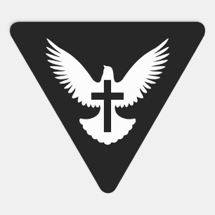Sticker Triangulaire Dove avec croix