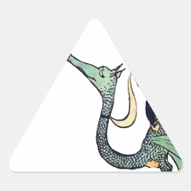 Sticker Triangulaire Dragon 3 Gras Babes (Devant)