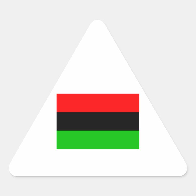 Sticker Triangulaire Drapeau africain (Devant)