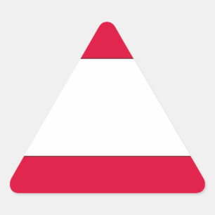 Sticker Triangulaire Drapeau autrichien