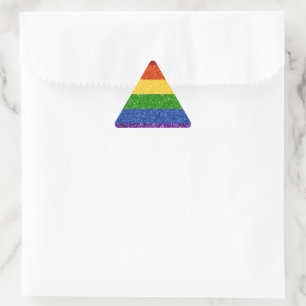 Sticker Triangulaire Drapeau de la Fierté arc-en-ciel LGBT Parties sci