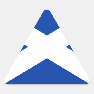 Sticker Triangulaire Drapeau écossais - Image de haute qualité