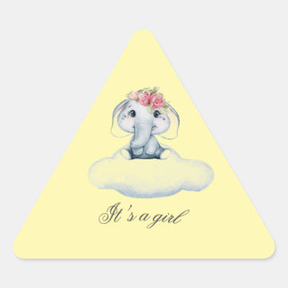 Sticker Triangulaire Dreamy Days avec Rosie l'éléphant.