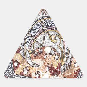 Sticker Triangulaire Echidna Dreaming