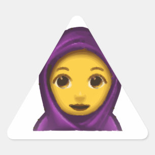 Sticker Triangulaire emoji hajib
