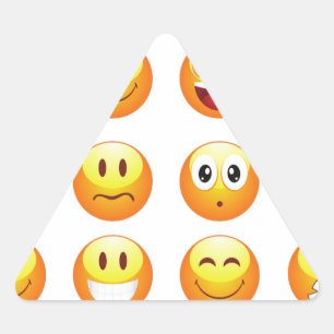 Sticker Triangulaire emojis