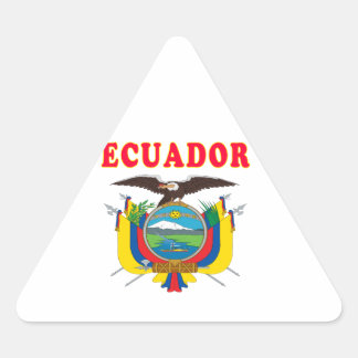 Sticker Triangulaire Equateur Armoiries Designs