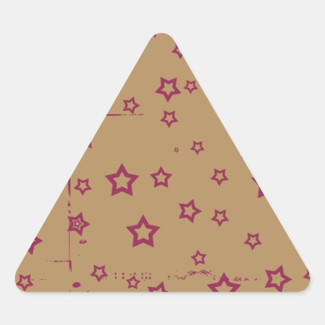 Sticker Triangulaire étoiles (Devant)