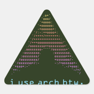 Sticker Triangulaire Extraire foncé - Couleur