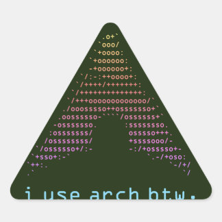 Sticker Triangulaire Extraire foncé - Couleur