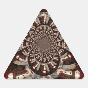 Sticker Triangulaire Extraordinaire Snowman