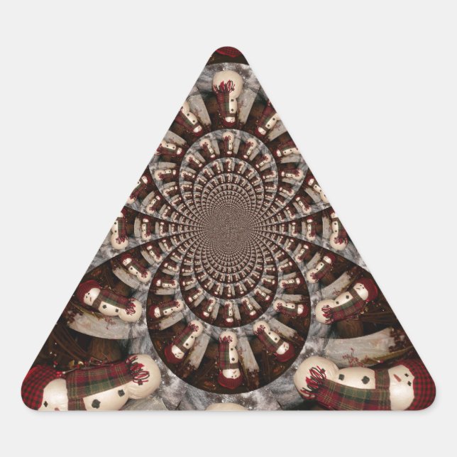 Sticker Triangulaire Extraordinaire Snowman (Devant)