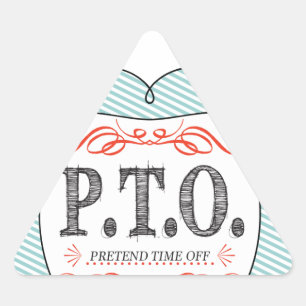 Sticker Triangulaire Félicitations amusantes pour faire semblant d'être