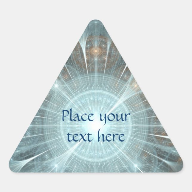 Sticker Triangulaire Fenêtre de la cathédrale de Noël (Devant)