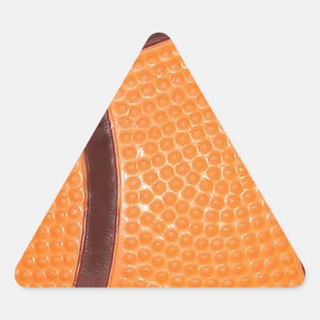 Sticker Triangulaire Fermer le basket-ball (Devant)