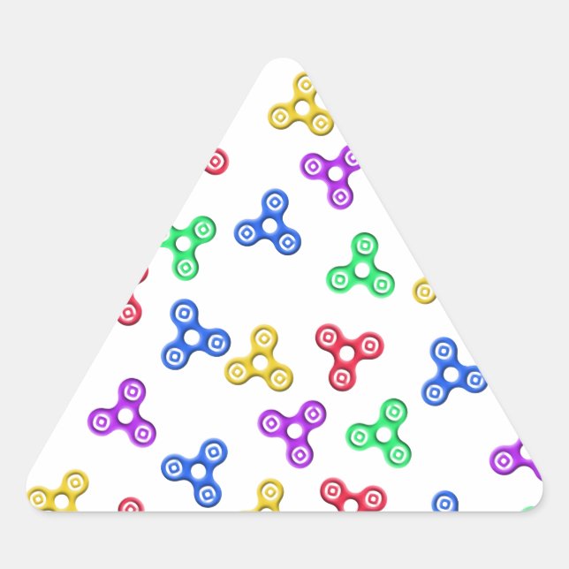 Sticker Triangulaire Fidget Spinners (Devant)