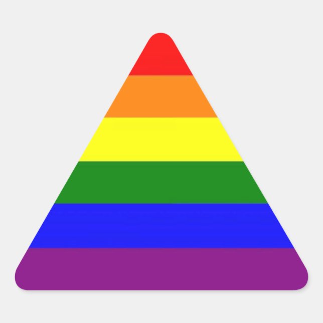 Sticker Triangulaire Fierté LGBT (Devant)