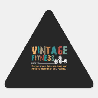 Sticker Triangulaire Fitness Lover|Citation de définition de condition