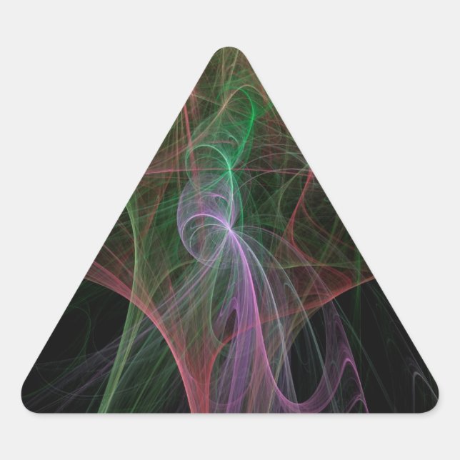 Sticker Triangulaire Flamme spatiale (Devant)