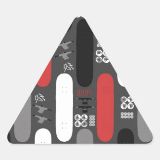 Sticker Triangulaire Folie de skateboard (GRB)