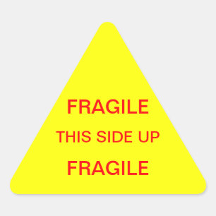 Sticker Triangulaire Fragile De Ce Côté