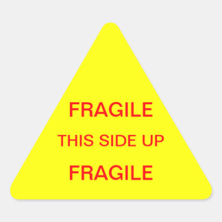 Sticker Triangulaire Fragile De Ce Côté
