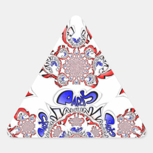 Sticker Triangulaire French Twist Hakuna Matata : Unique Mélange Cultur