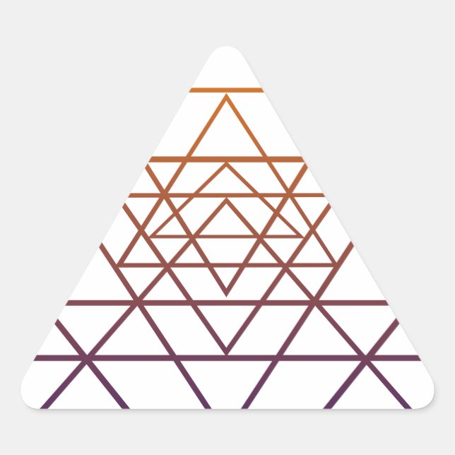Sticker Triangulaire Géométrie sacrée (Devant)