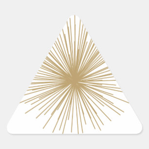 Sticker Triangulaire Gold Spoutnik Starburst