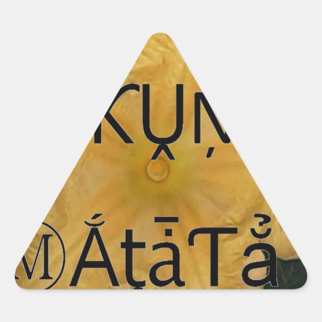 Sticker Triangulaire Golden Star Hakuna Matata (Devant)