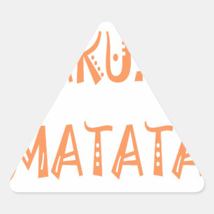 Sticker Triangulaire Hakuna Matata - Art Tribal Africain