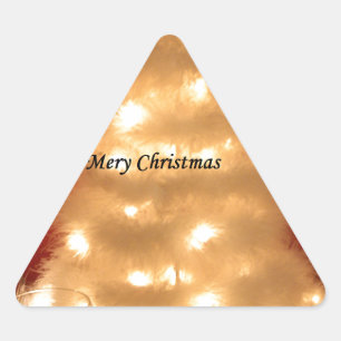 Sticker Triangulaire Hakuna Matata Joyeux Noël blanc