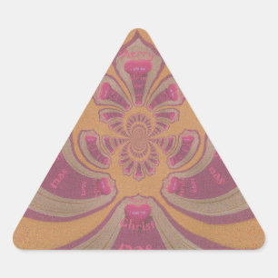 Sticker Triangulaire Hakuna Matata Joyeux Noël joli coeur design