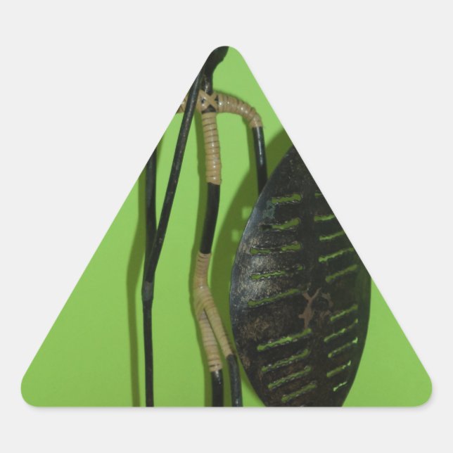 Sticker Triangulaire Hakuna Matata Kenya Maasai.JPG (Devant)